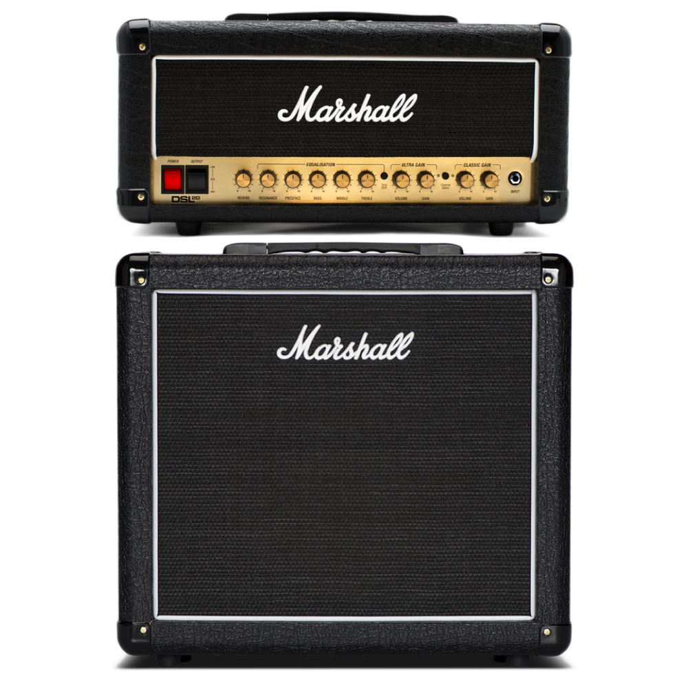 マーシャル MARSHALL DSL20H ＆ MX112 ギターアンプ スタックセット