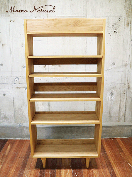 Momo Natural】モモナチュラル COMO コモ シェルフ L 本棚 収納棚 出張
