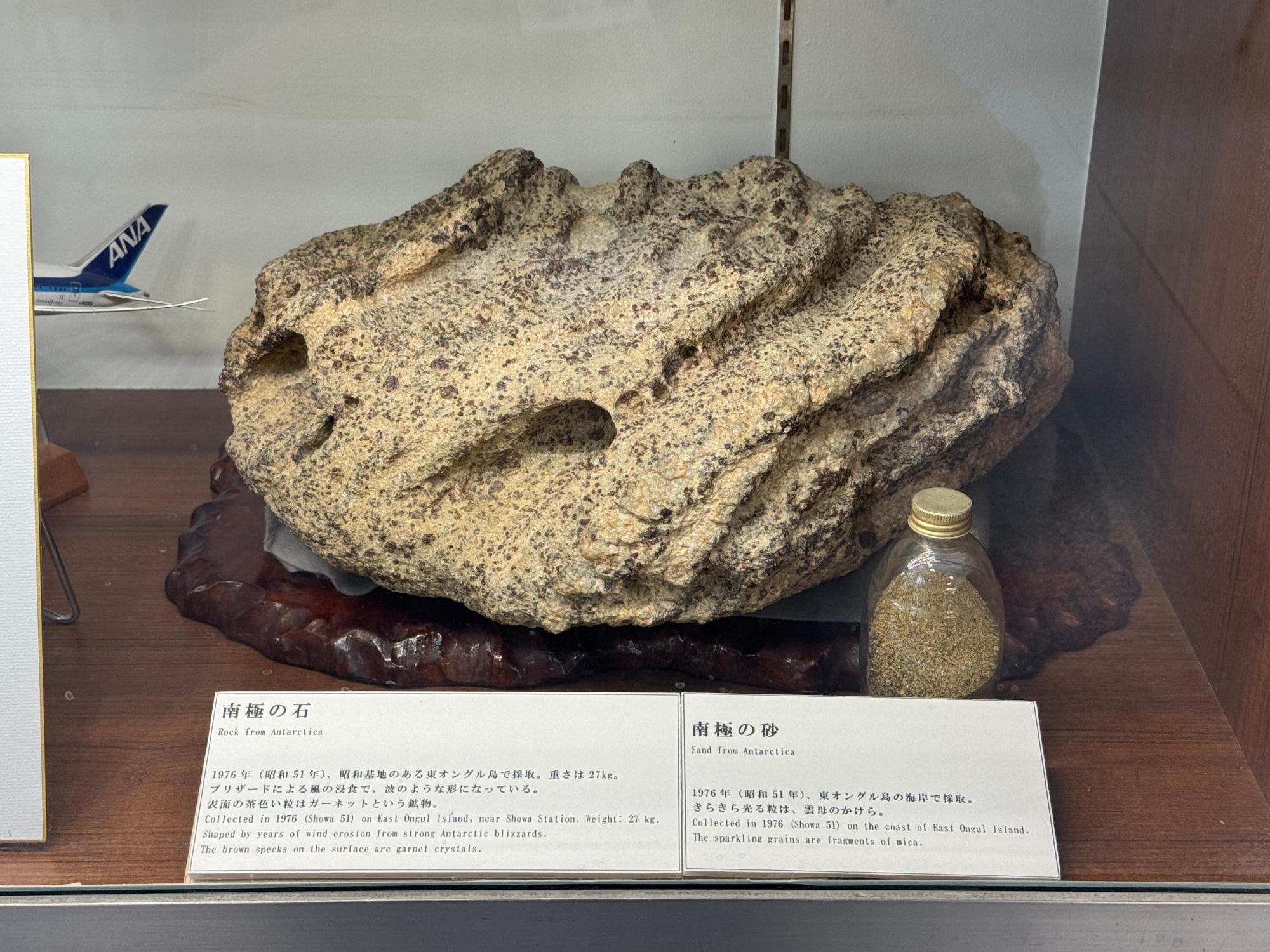 和歌山県由良町のゆかりのある方から、泉佐野市に南極の石・砂をご寄付