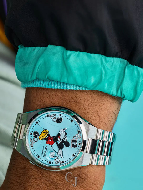 CITIZEN DISNEY TSUYOSA MICKEY MOUSE BLUE DIAL MEN'S WATCH NJ0156