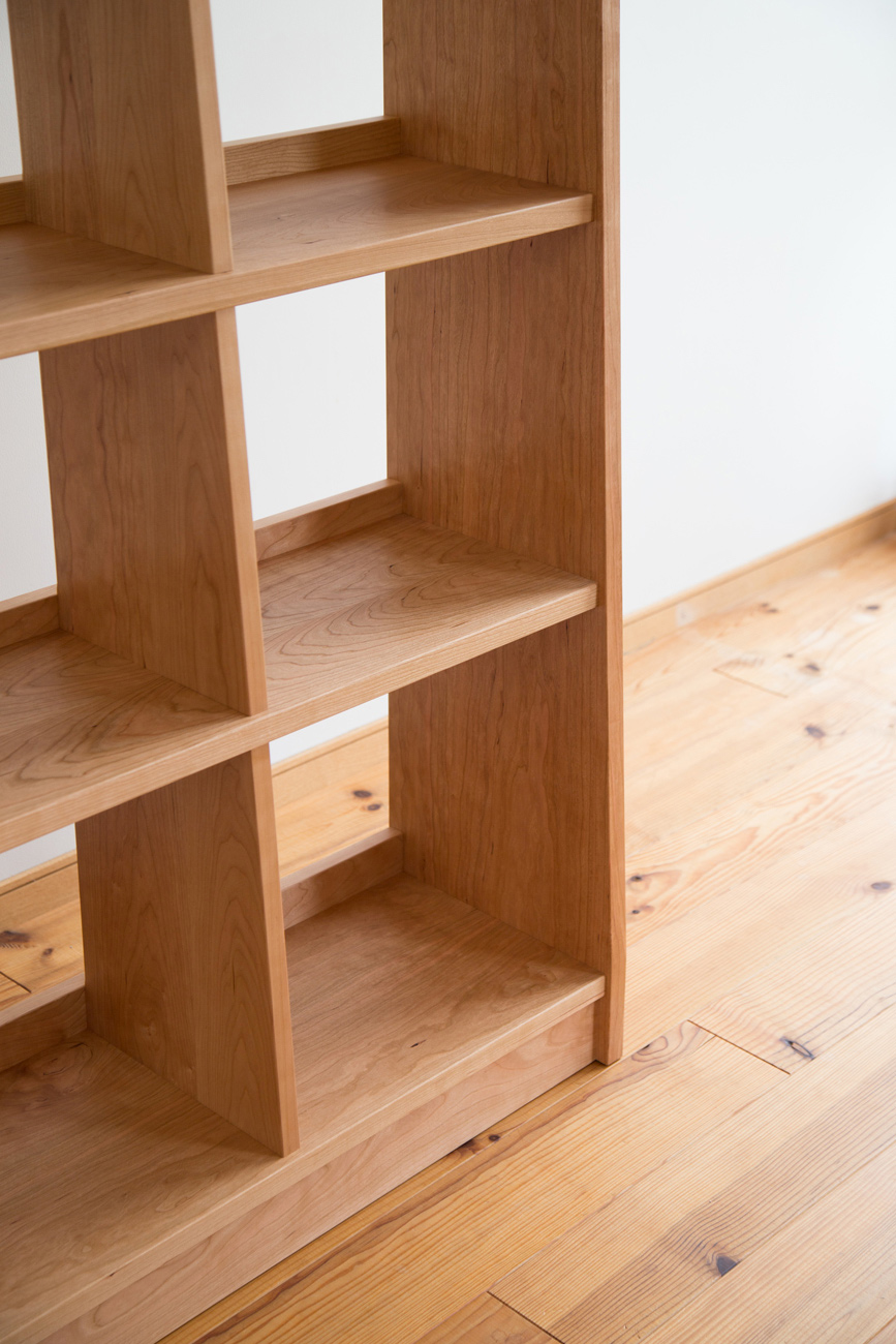 オーダー家具・C-489 ブラックチェリーの特注絵本棚