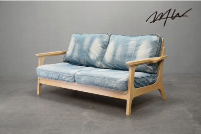 カリフォルニアのwtw(ダブルティー) デニムビーズ ソファ