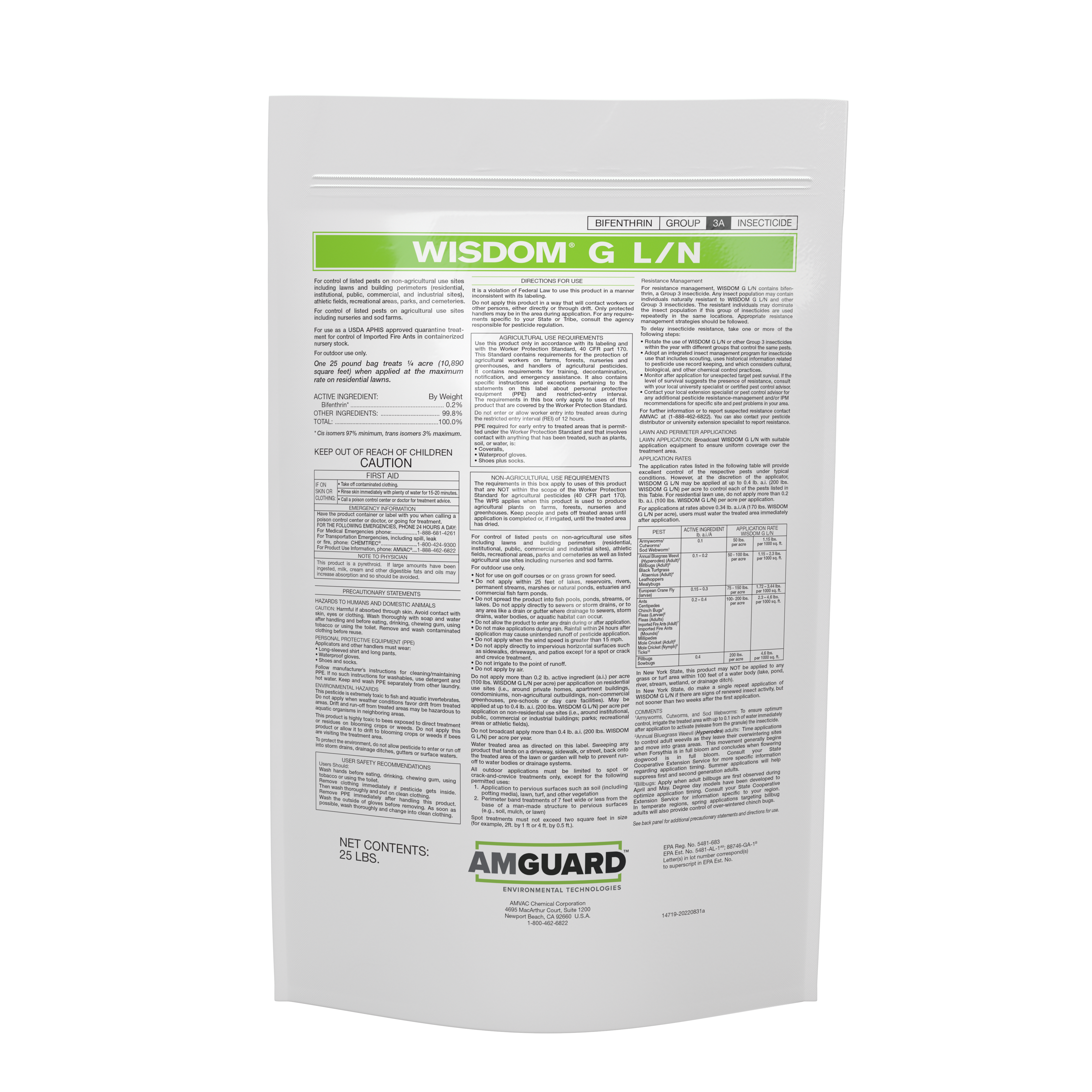 WISDOM® G L/N Insecticide with Bifenthrin