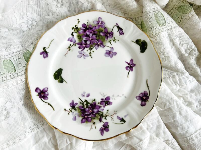 ハンマーズレイ すみれのケーキ皿16cm - Antiques Violetta
