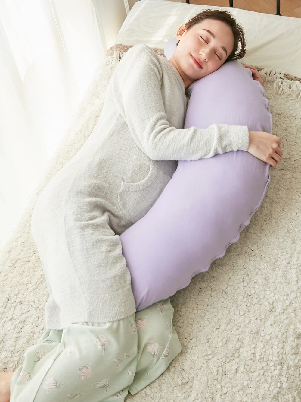 日本製】オーガニック 和晒しダブルガーゼ マルチクッション（抱き枕