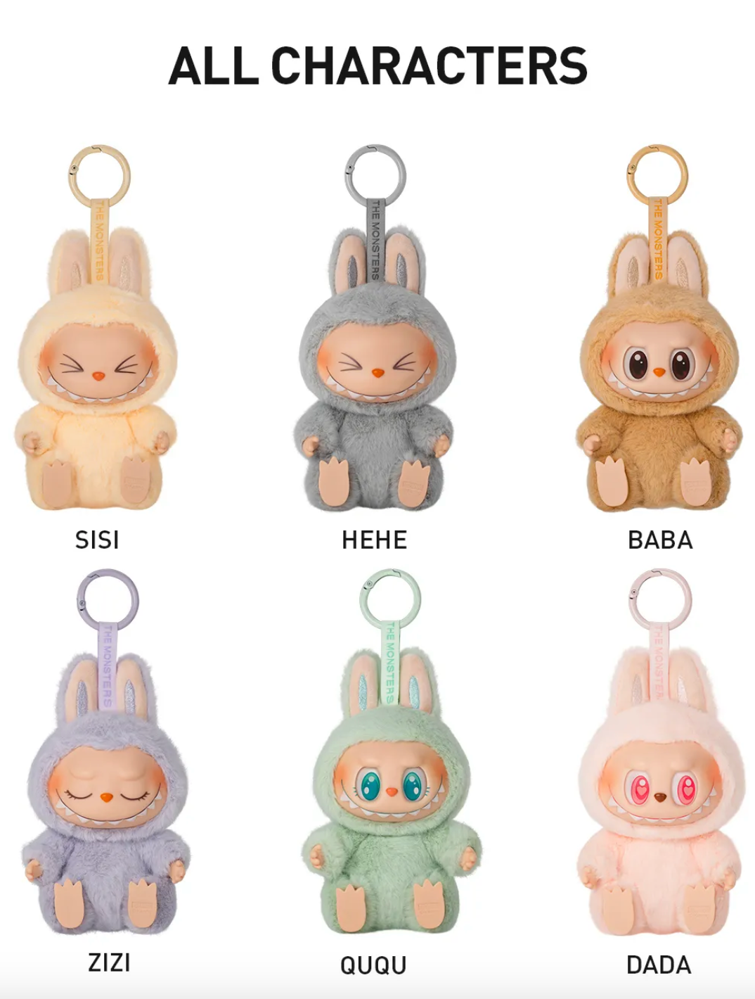 THE MONSTERS Have A Seat Series-Vinyl Labubu Plush Pendant Blind