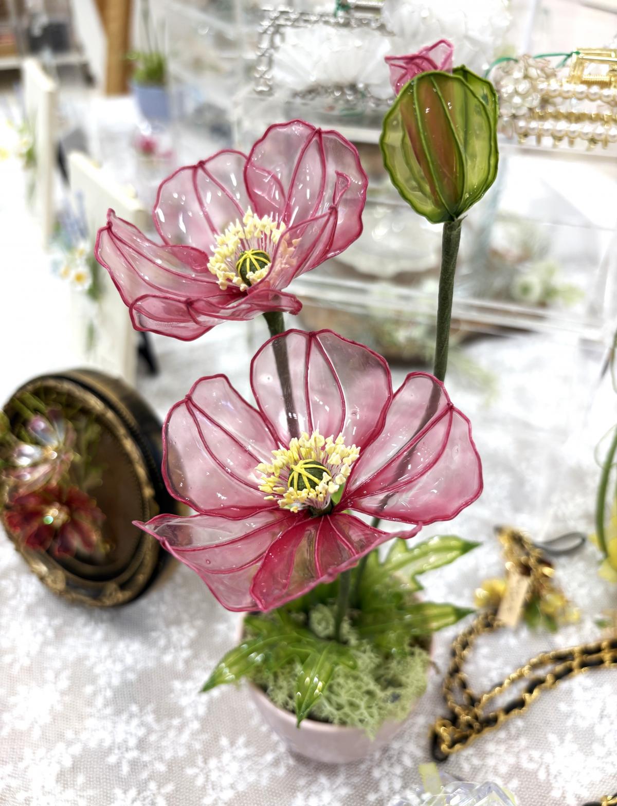 永遠に咲く花の魔法──アメリカンフラワー作品 | ABCクラフトブログ