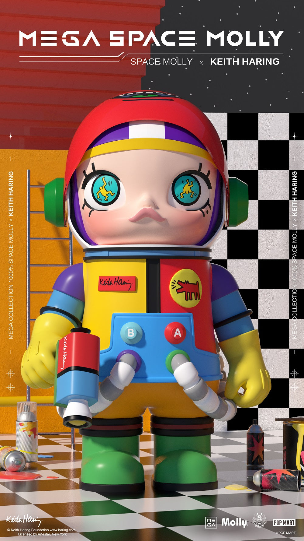 Draw to Purchase] Mega Space Molly x Keith Haring 1000% – ActionCity