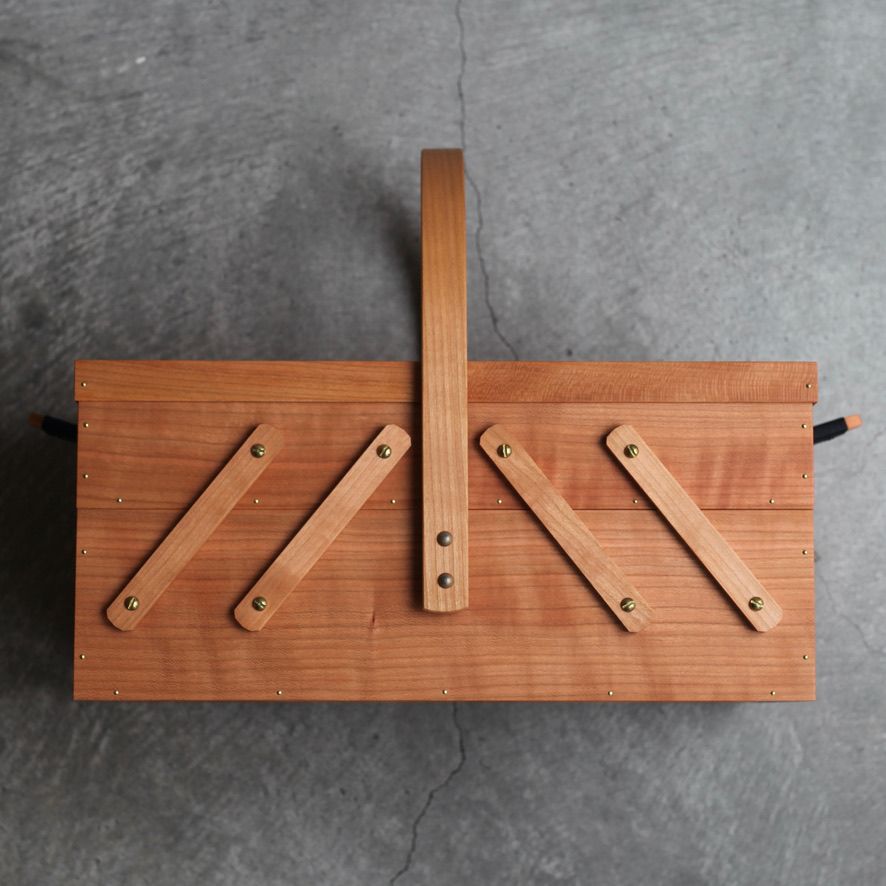 岡野達也 - 【残りわずか】ソーイングボックス_大(CHERRY) | ACRMTSM