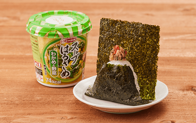 おにぎりレシピ｜スープはるさめ × おにぎり専門店「宿六