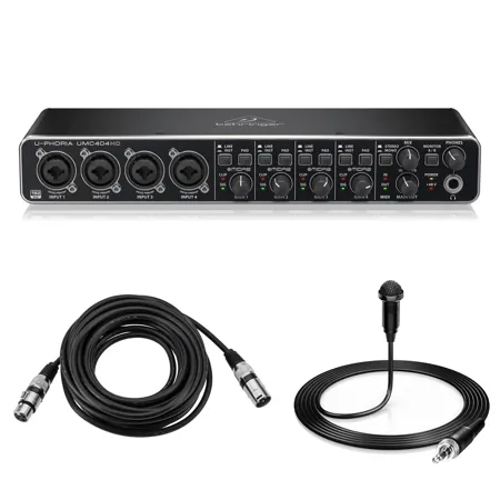 Behringer U-PHORIA UMC404HD USB 2.0 Audio/MIDI Interface W/10' 8mm