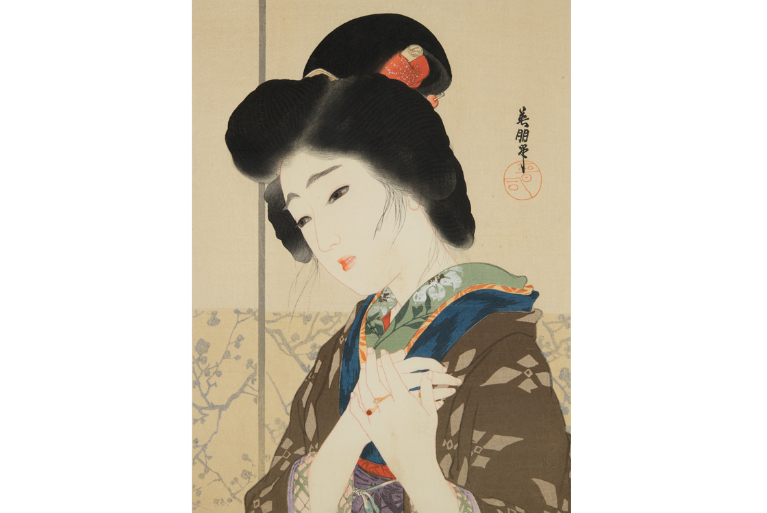 鰭崎英朋オマージュの新作美人画 日本画家・宮﨑優さんインタビュー