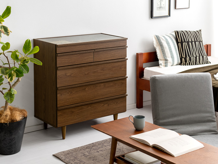 ディスプレイ付きデザインチェストARMELLE(アルメル) | 家具