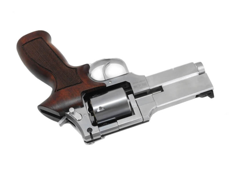 マルシン] マテバ 4インチ Xカート式 ガスリボルバー シルバーABS 木製