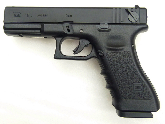 Glock18c ガスガン ブラック マガジン付き Glock 18c ガスガン