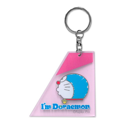 I'm DORAEMON飛行機 尾翼型アクリルキーホルダー(ピンク)【在庫限り】