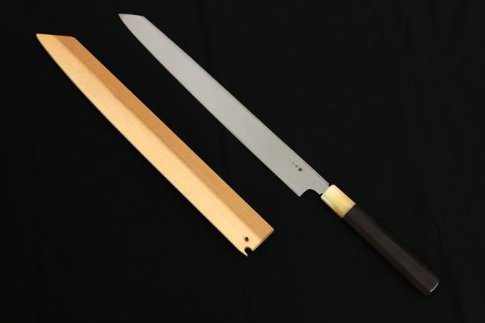 玄海正國 向米雄 伯鳳 伯井實 切付柳刃包丁 尺 水焼 本焼 白鞘付