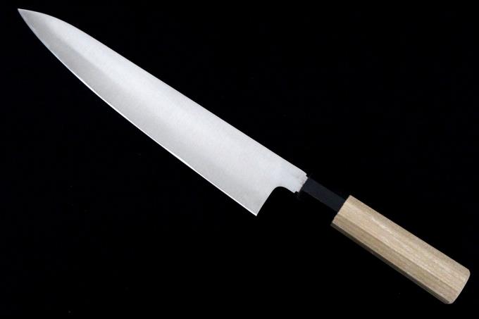 和牛刀 包丁 厚口 九寸 ステンレス 朴柄 外箱付 λA3235-2L2B | 高鳳