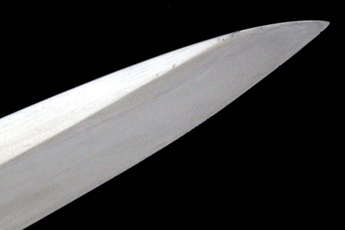 柳刃包丁 尺一 本焼 心鍛 黒鞘・外箱付 λA5149-2L3A | 長寿 | 包丁