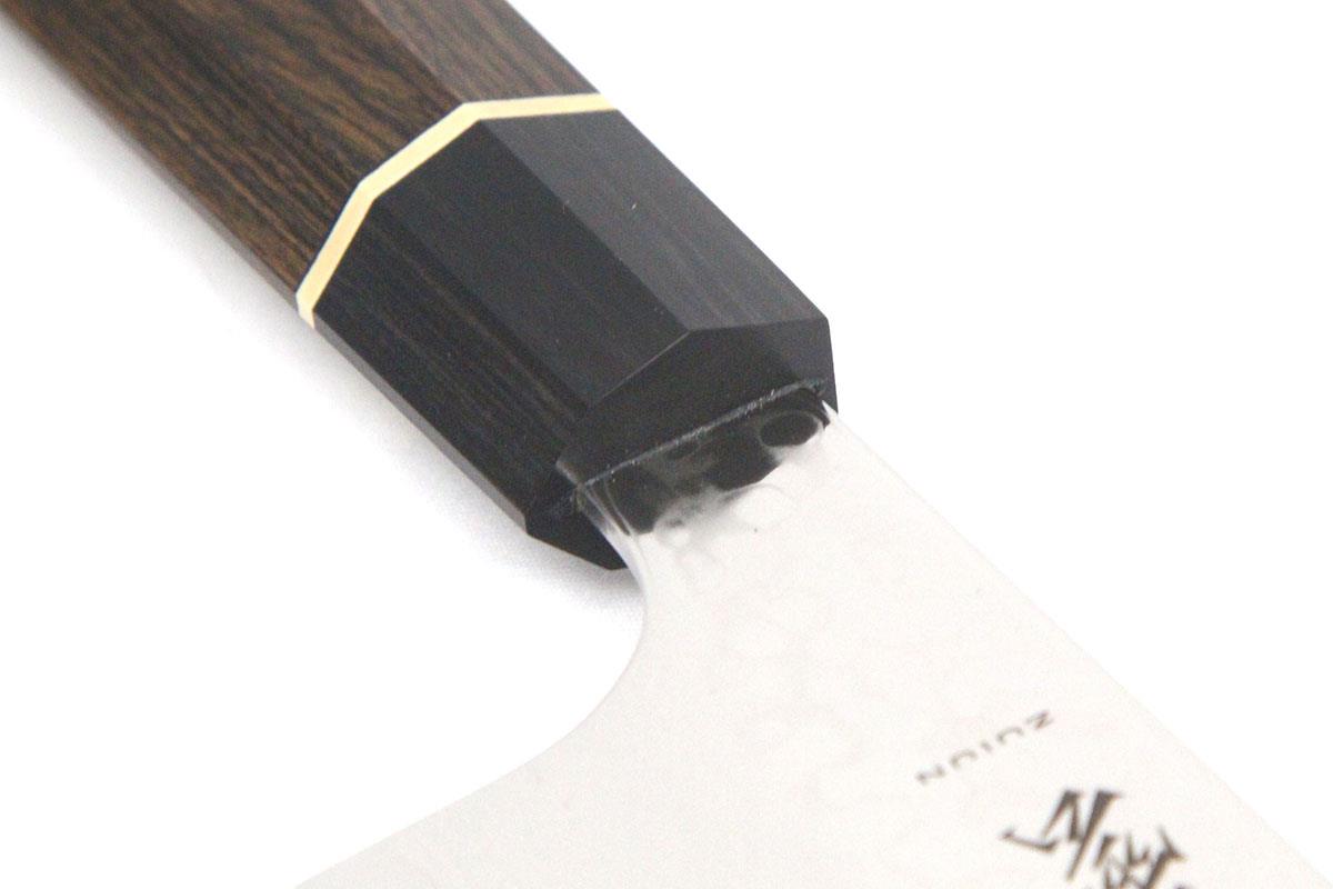 切付包丁 牛刀 210mm 両刃 ダマスカス鋼 瑞雲 特製 積層強化木柄 桐箱