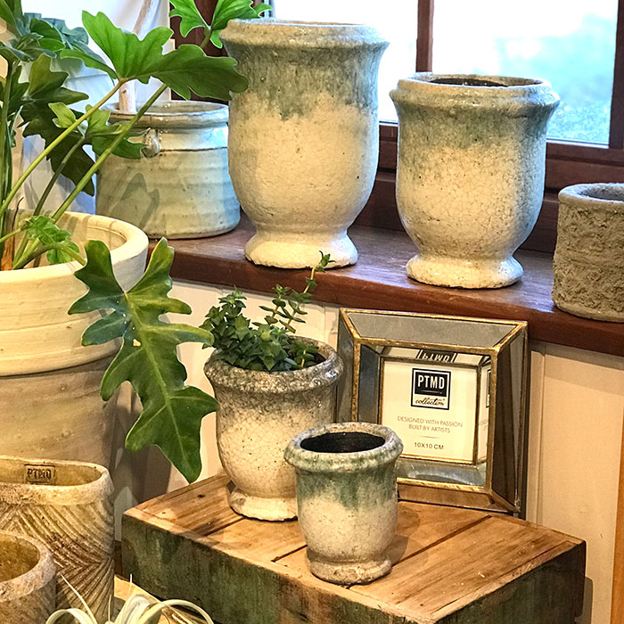 MELS 鉢カバー Mサイズ 陶器 鉢カバー 観葉植物 - 姫路市 雑貨店