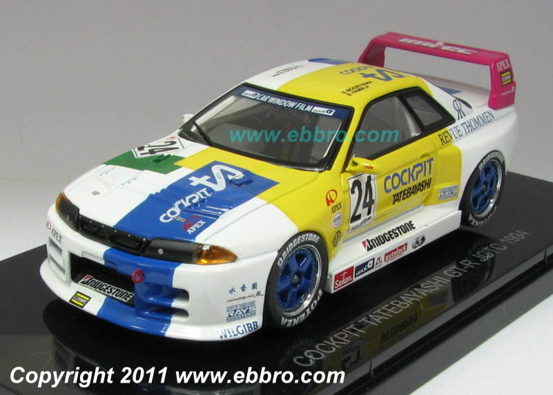 EBBRO 44574 Nissan Skyline GT-R R32 #24 JGTC 1994 1/43