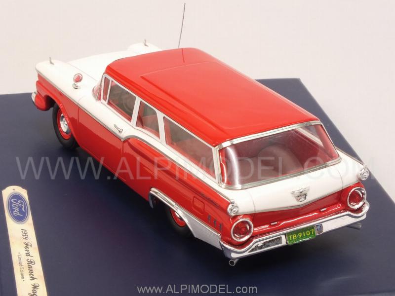 GENUINE-FORD-PARTS 447 Ford Ranch Wagon 1959 (Red) 1/43