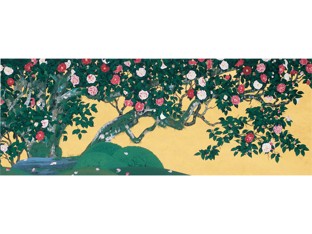 森田りえ子 版画「柊野五色椿」 | 商品から探す | ALEXCIOUS