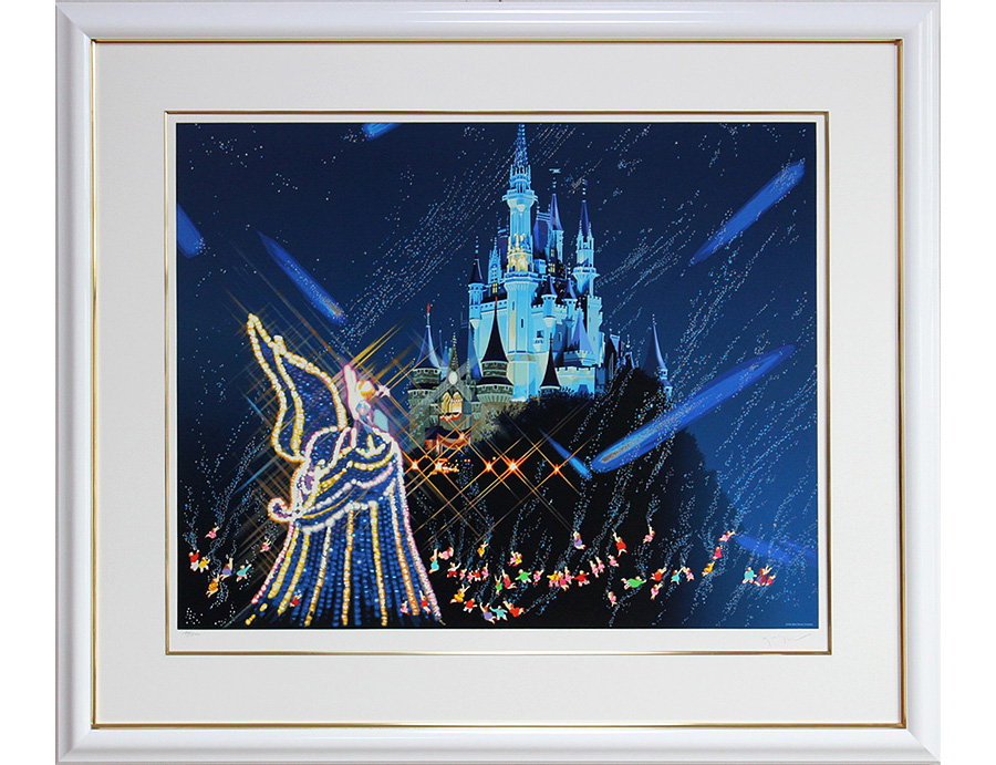 ヒロ・ヤマガタ（Hiro Yamagata 山形博導）版画 ディズニーランドの夜