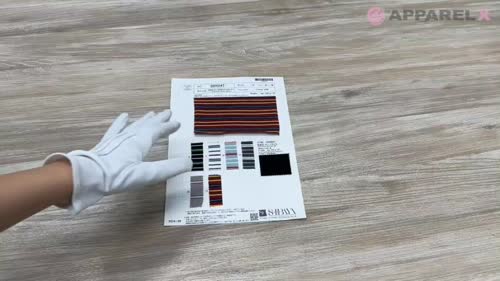 SD0247 空紡糸20/1 先染めマルチボーダー[生地] 柴屋/オークラ商事