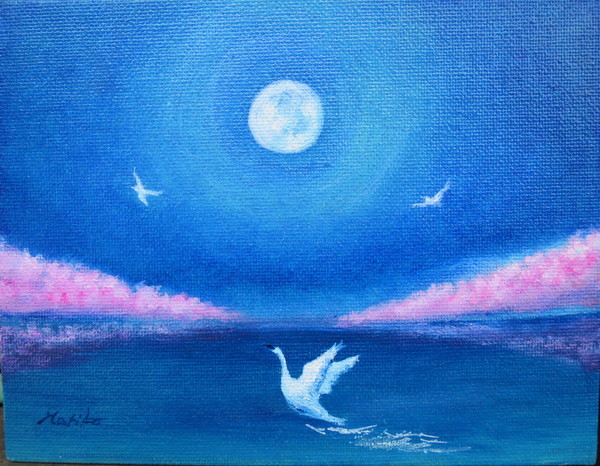 白鳥」 by MARIKO｜Artmeter｜暮らしを彩るアートが、きっと見つかる