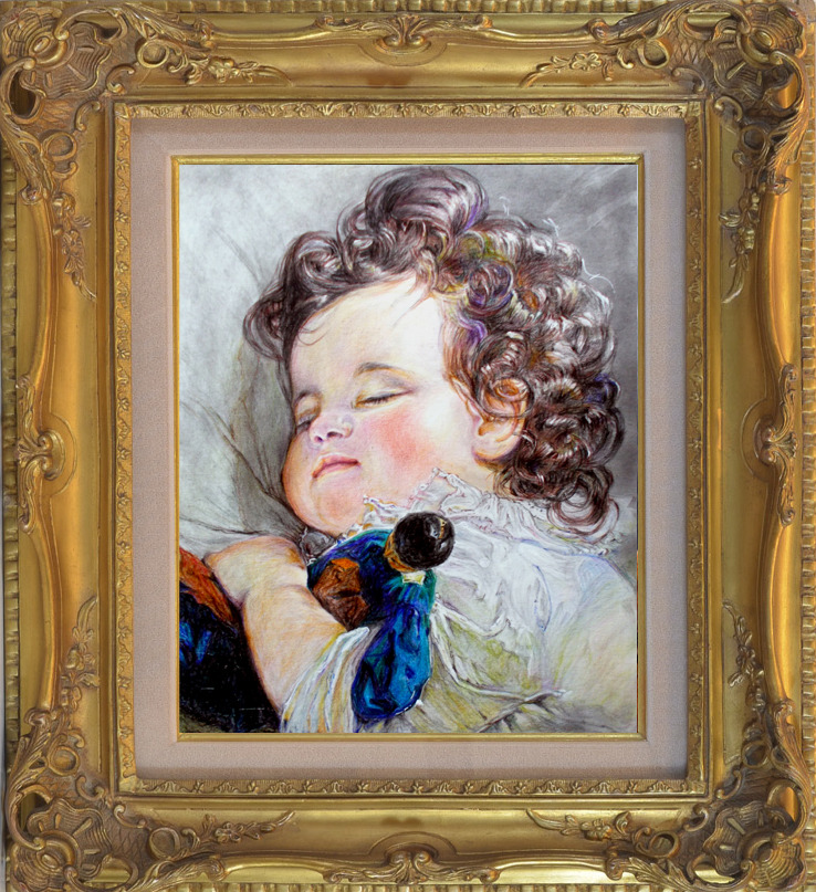 2歳のマリー・フランツィスカ王女」模写」 by Rei10｜Artmeter｜暮らし