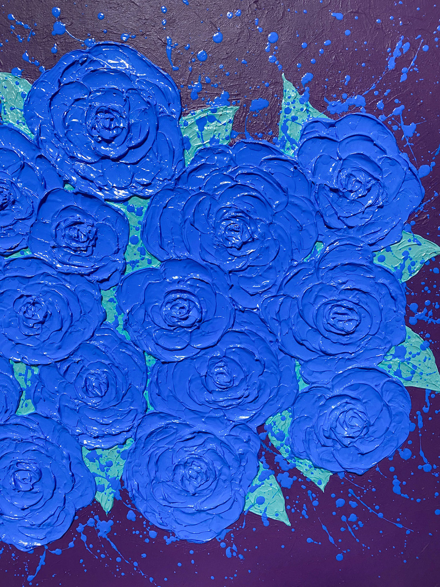 青い薔薇」 by 佐藤雄一｜Artmeter｜暮らしを彩るアートが、きっと見つかる