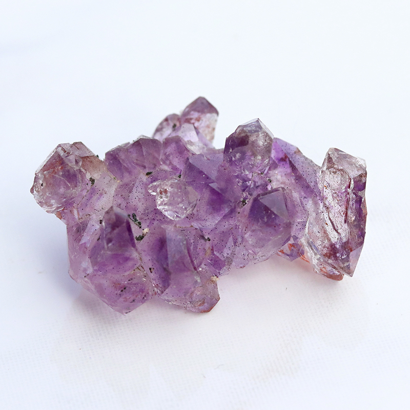 稀少！インド・カルール産アメジストエレスチャルクラスター-003水晶