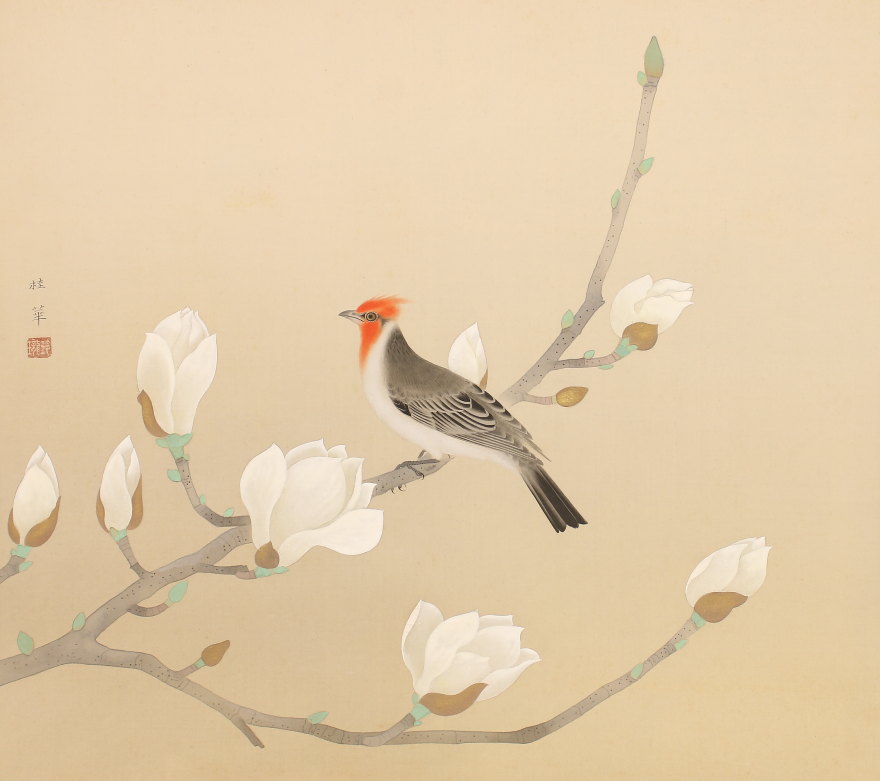 掛け軸鶴桂華鳴千九皋タペストリー美術品骨董