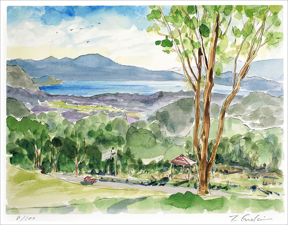 榎木孝明 絵画 (版画/ジクレー) 遥かな眺め（秋田9 3388|アート