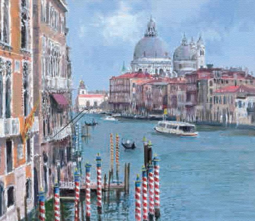 小田切訓 絵画 (版画/キャンバスジクレー) 大運河 7487|アート