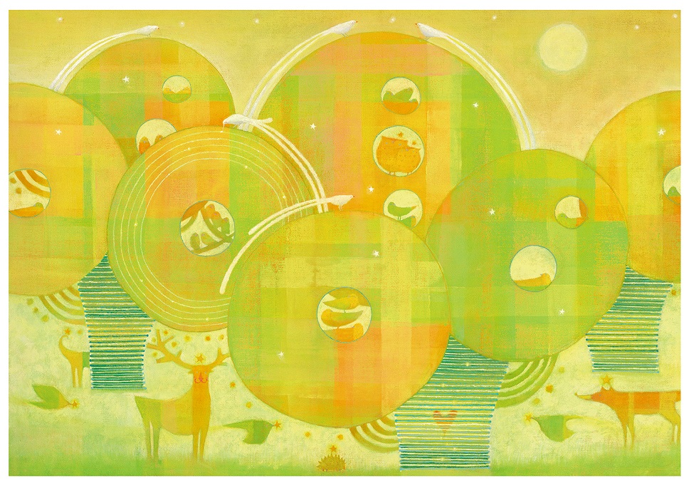 樋口匡子 絵画 (版画/ジクレー) みんなのもり 7778|アート＆フレーム