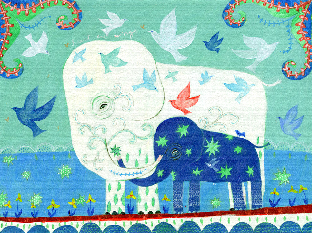 カレン・ホイプティング 絵画 (版画/キャンバスジクレー) 幸せのきずな