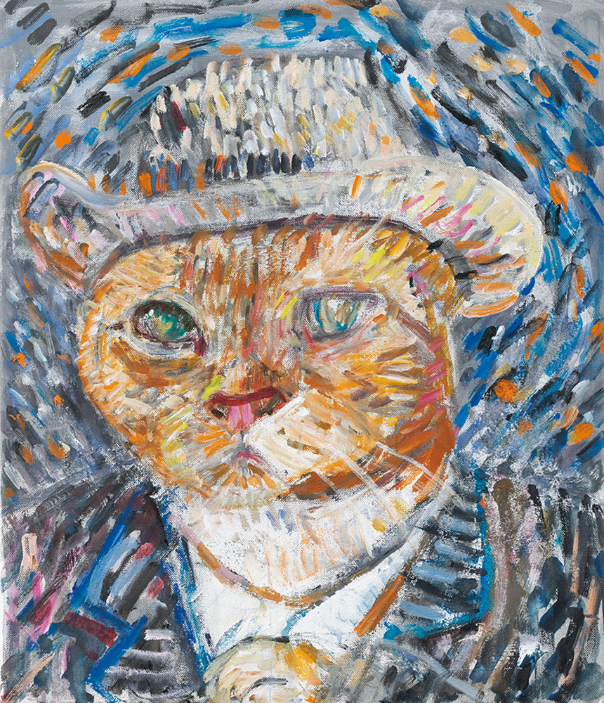 久下貴史 絵画 (版画/キャンバスジクレー) ゴッホに依って描かれた