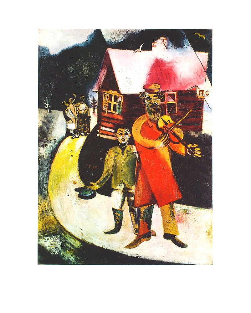 マルク・シャガール スマイヤー(リプロダクション/複製画) バイオリン