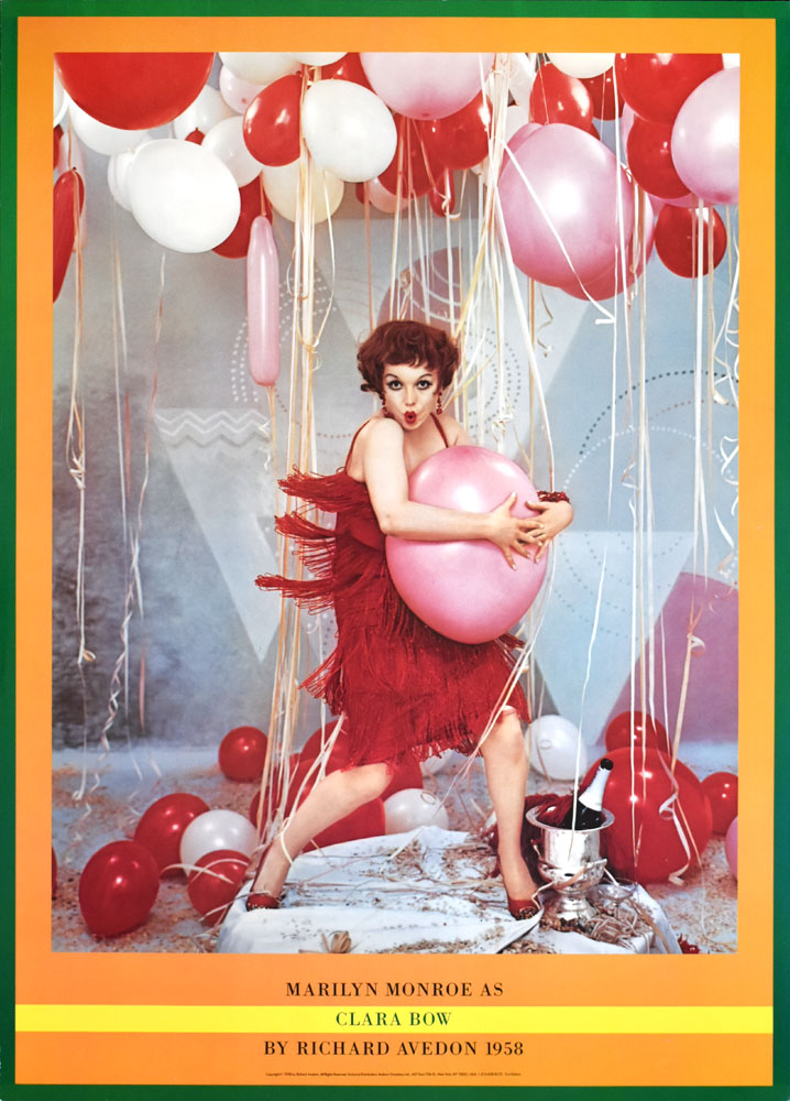 リチャード・アヴェドン ポスター Marilyn Monroe as Clala Bow 1958