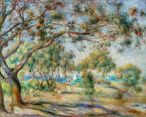 Renoir: Les jardins de Montmartre donnant vue Sacre-Coeur en