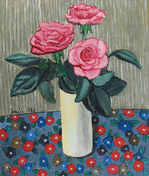 北川民次 「薔薇」 油彩10号｜【Arts Ship】のむら画廊