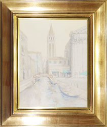 松浦安弘 「サン・バルナバ運河」 油彩6号｜【Arts Ship】のむら画廊