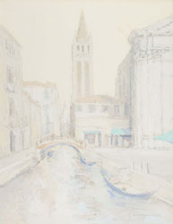 松浦安弘 「サン・バルナバ運河」 油彩6号｜【Arts Ship】のむら画廊