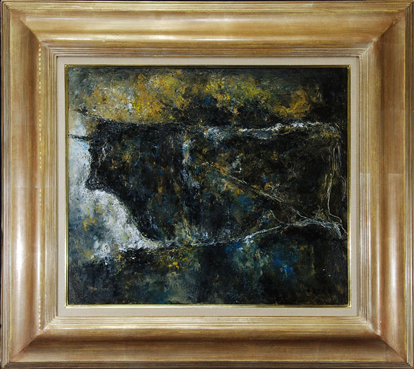 須田寿 「走る牛」 油彩 10号｜【Arts Ship】のむら画廊