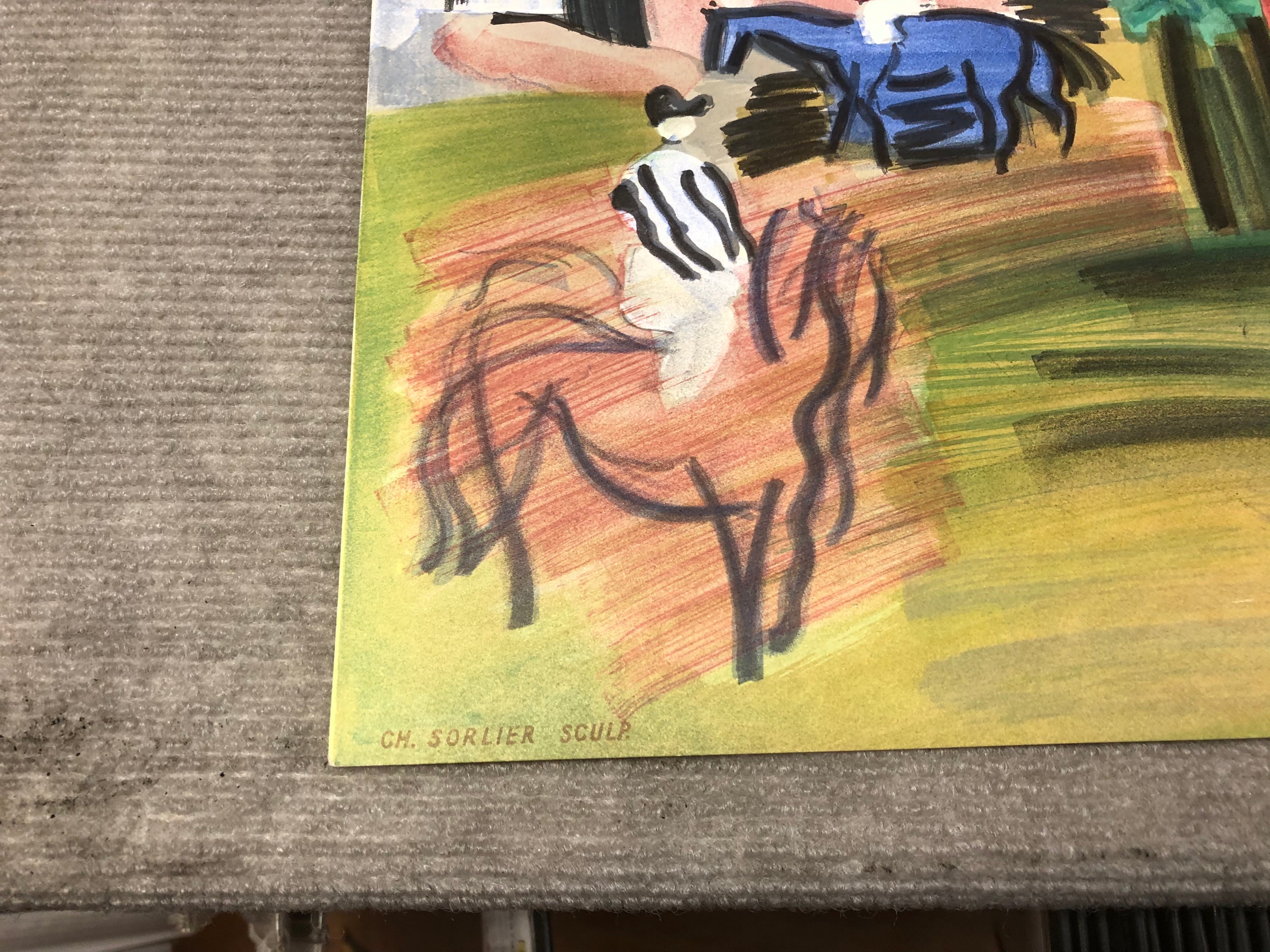 RAOUL DUFY Paddock-Deauville, 1960 – ArtWise