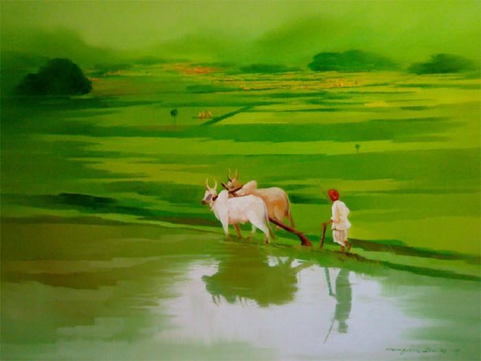 Farmer Paintings & Art | Buy Canvas Farm Wall Decor Online