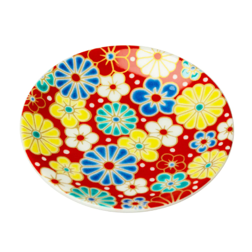 縁起豆皿コレクション 梅菊模様 KSO-313